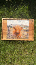 Highland cow tray