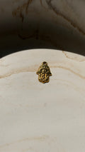 Hamsa hand charm - 24kt gold plated