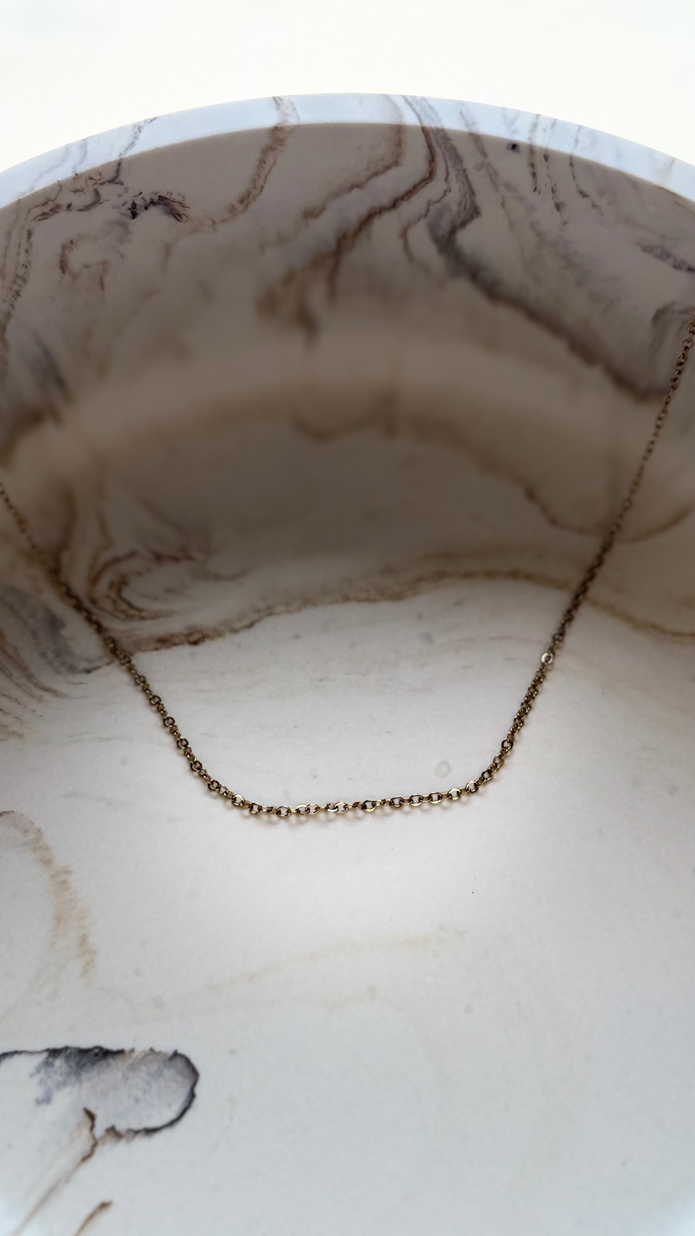 Fine Cable Chain 1.5x2mm - 24kt gold plated