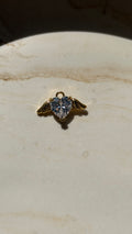 Angel Heart 24Kt Gold Plated Swarovski Heart Charm