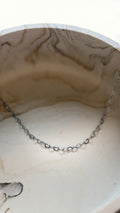 Heart Link Chain - Rhodium Plated