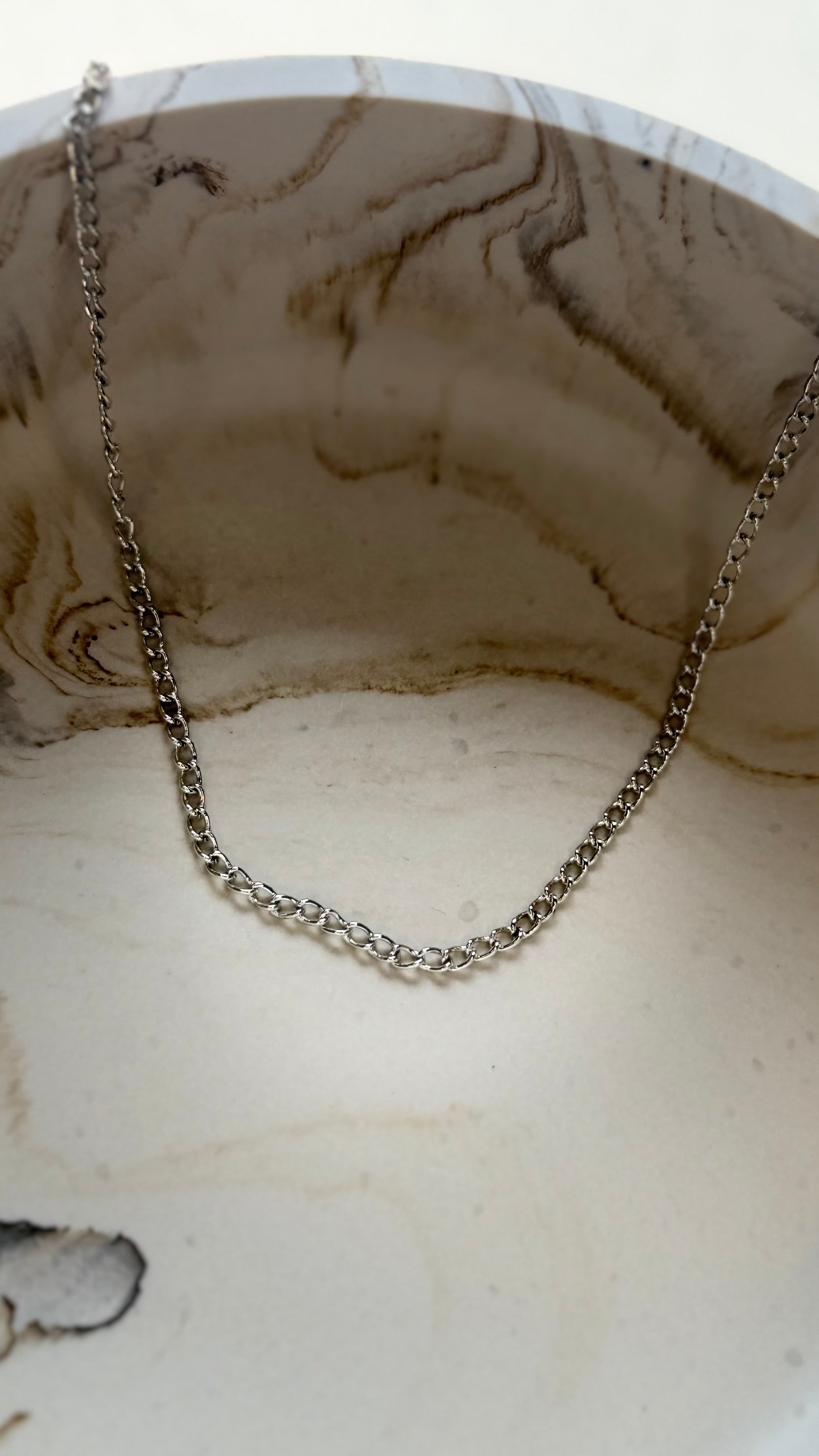 Silver Plated Gourmet Chain - 4x2.4mm