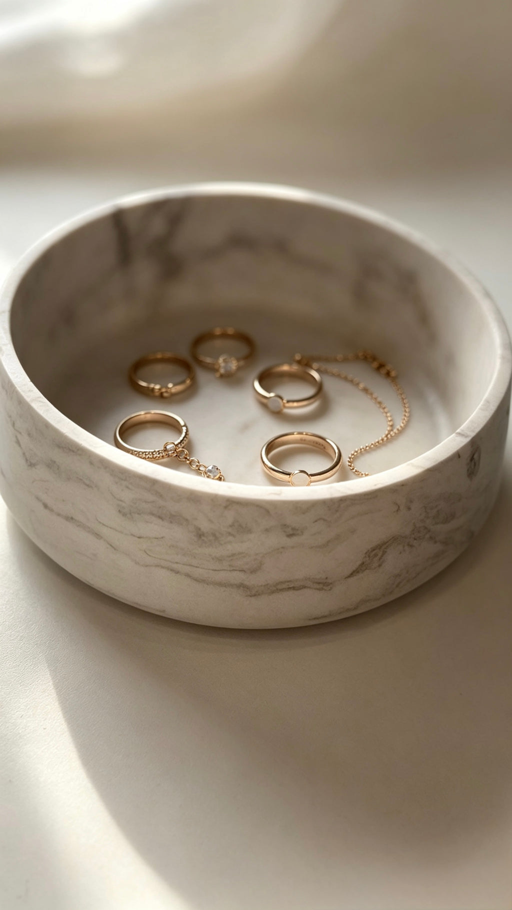 Jesmonite decor bowl