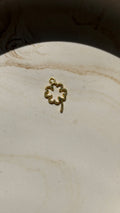 Clover Charm - 24kt Gold Plated