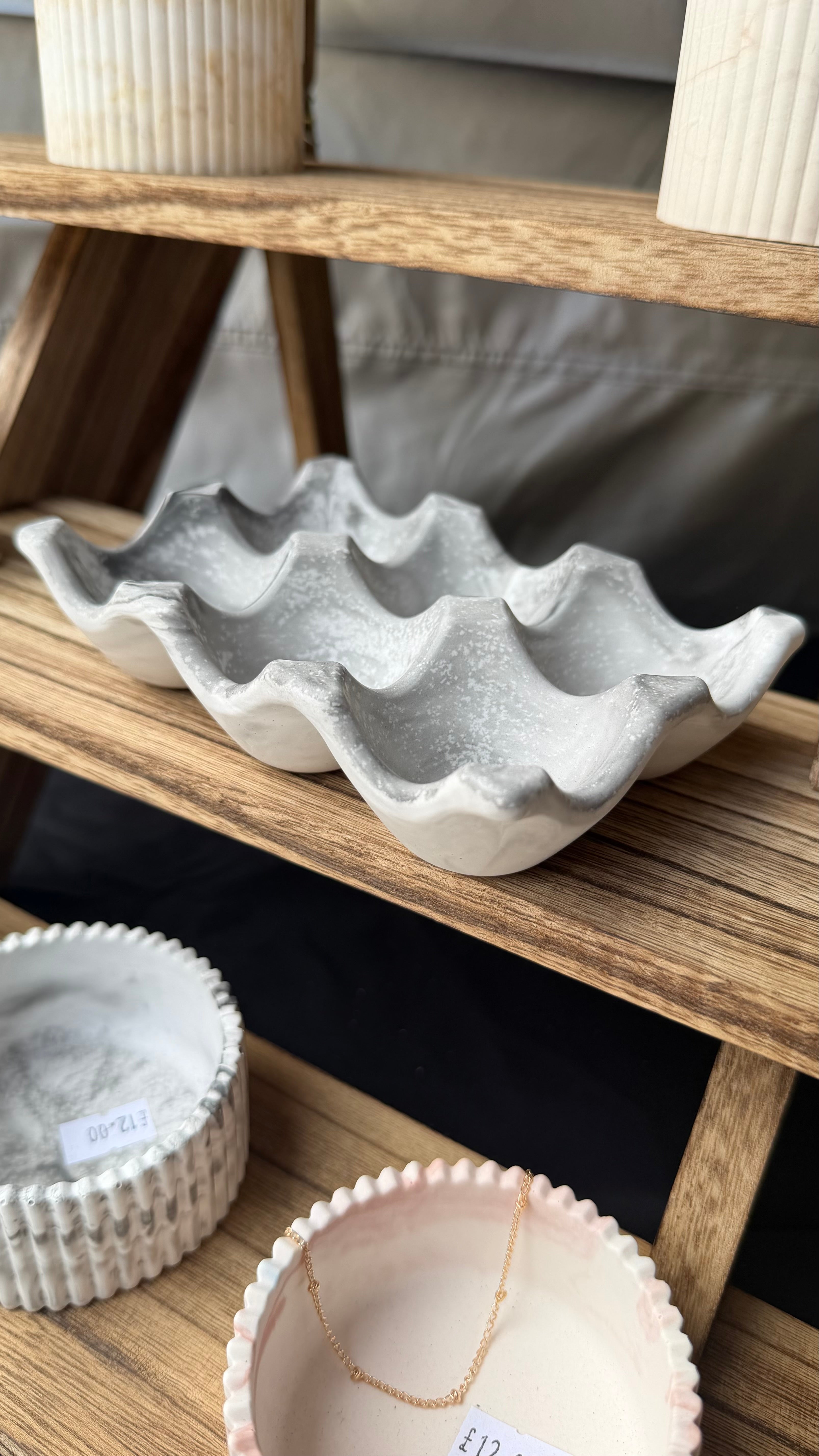Jesmonite egg holder
