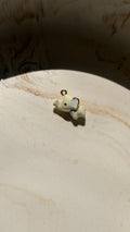 Cream Elephant Enamel Charm