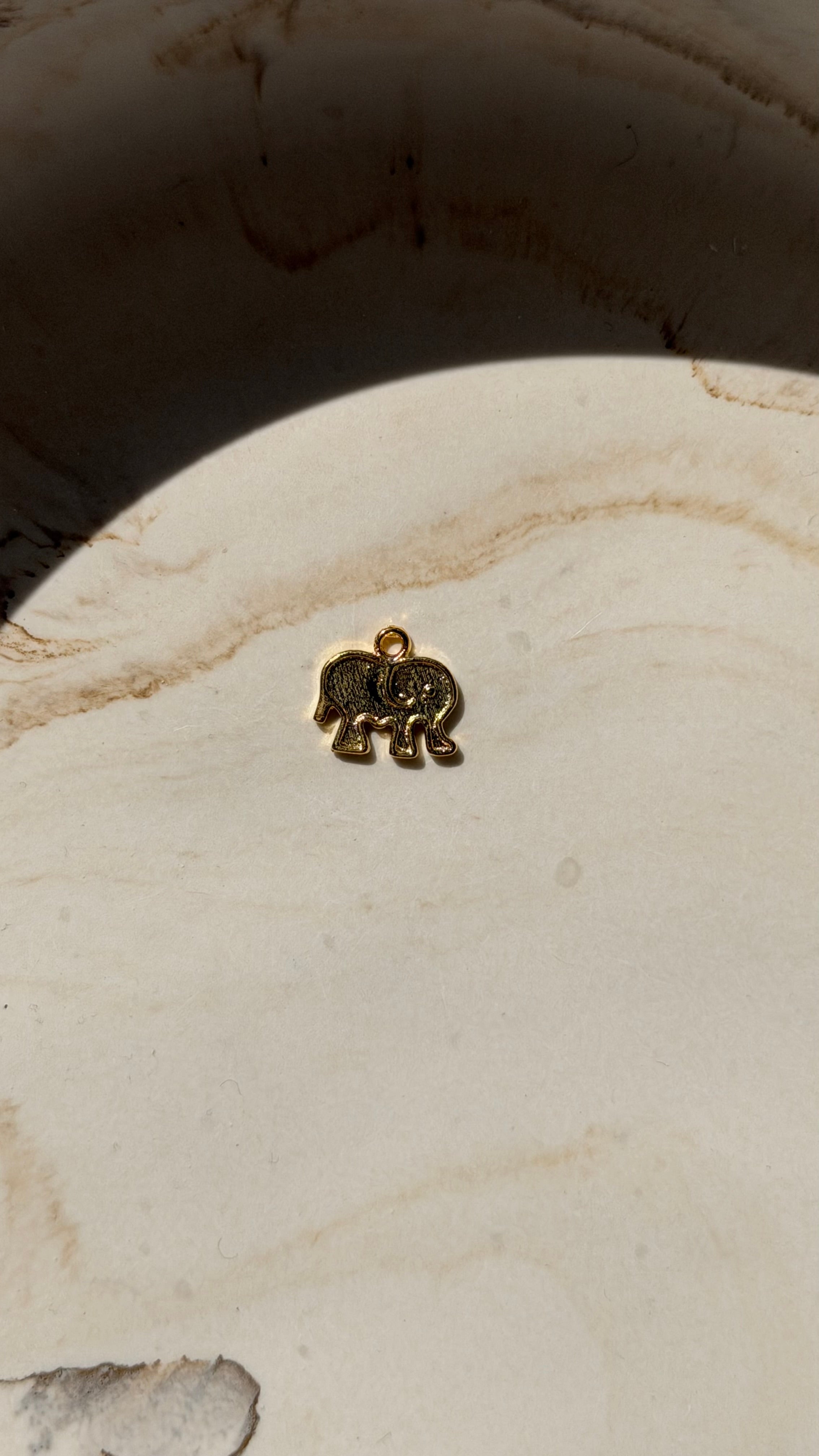 Elephant Charm - 24kt Gold Plated