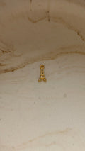 CZ Eiffel Tower Charm - 24kt gold Plated