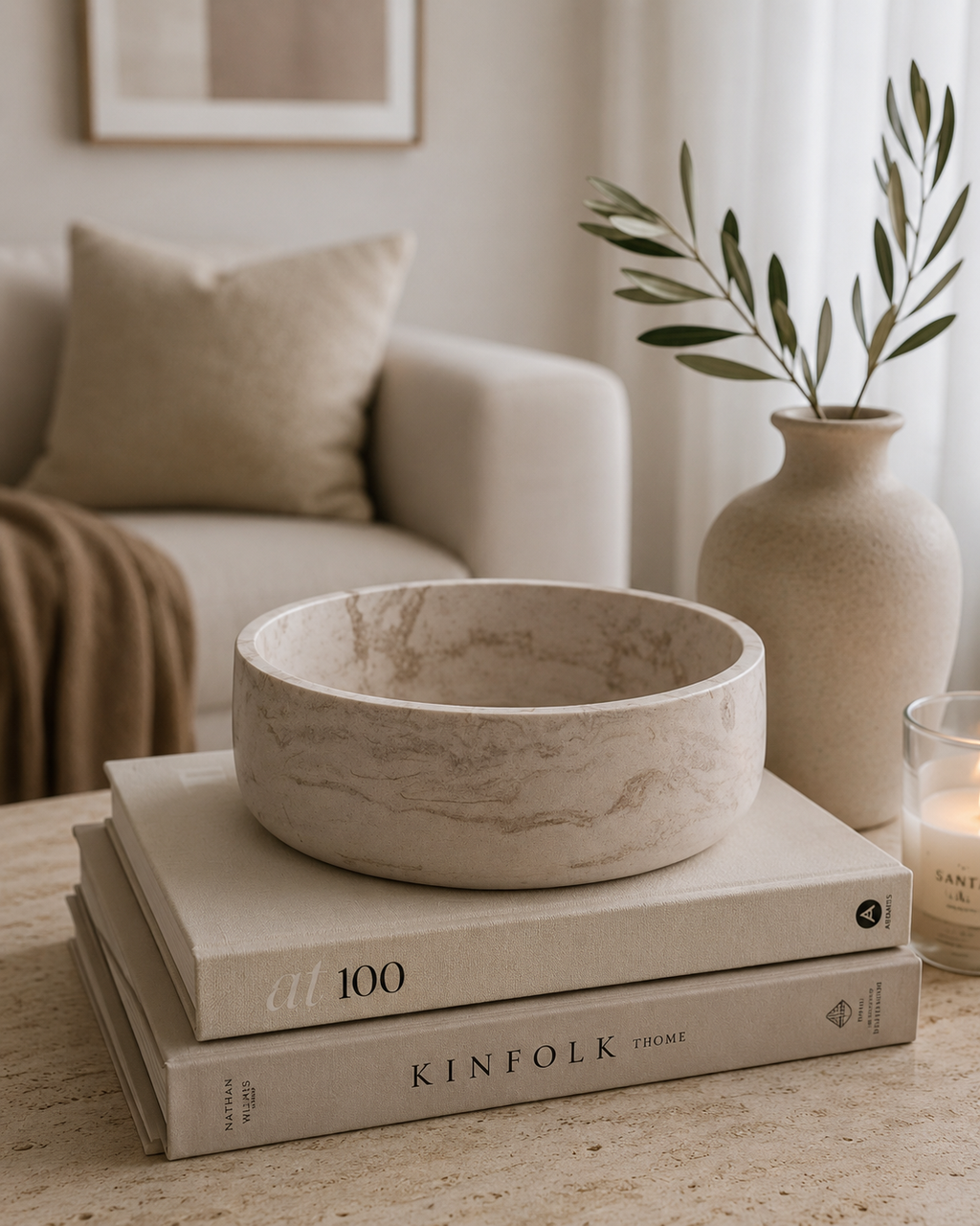Jesmonite decor bowl