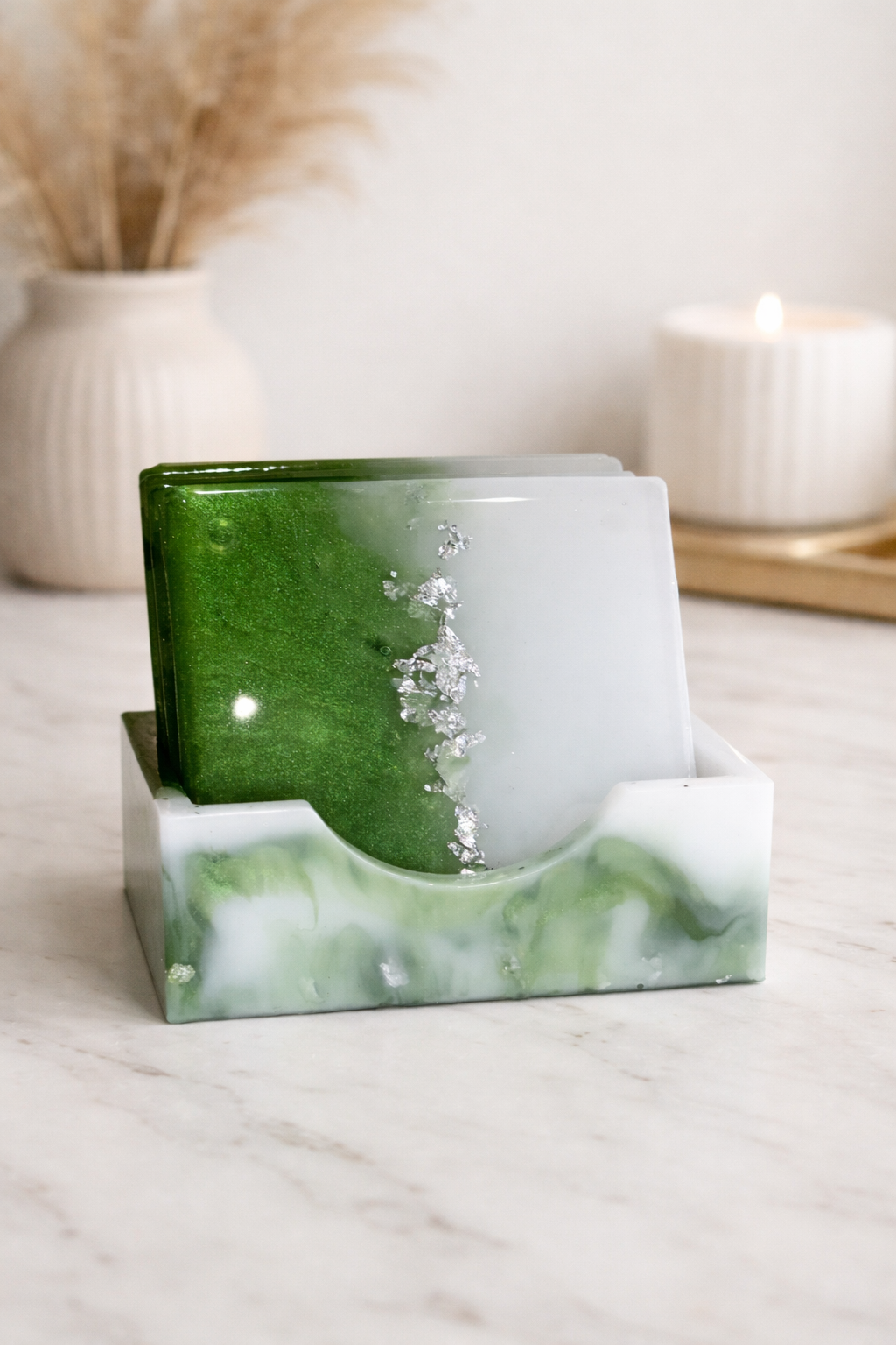 Square coaster set