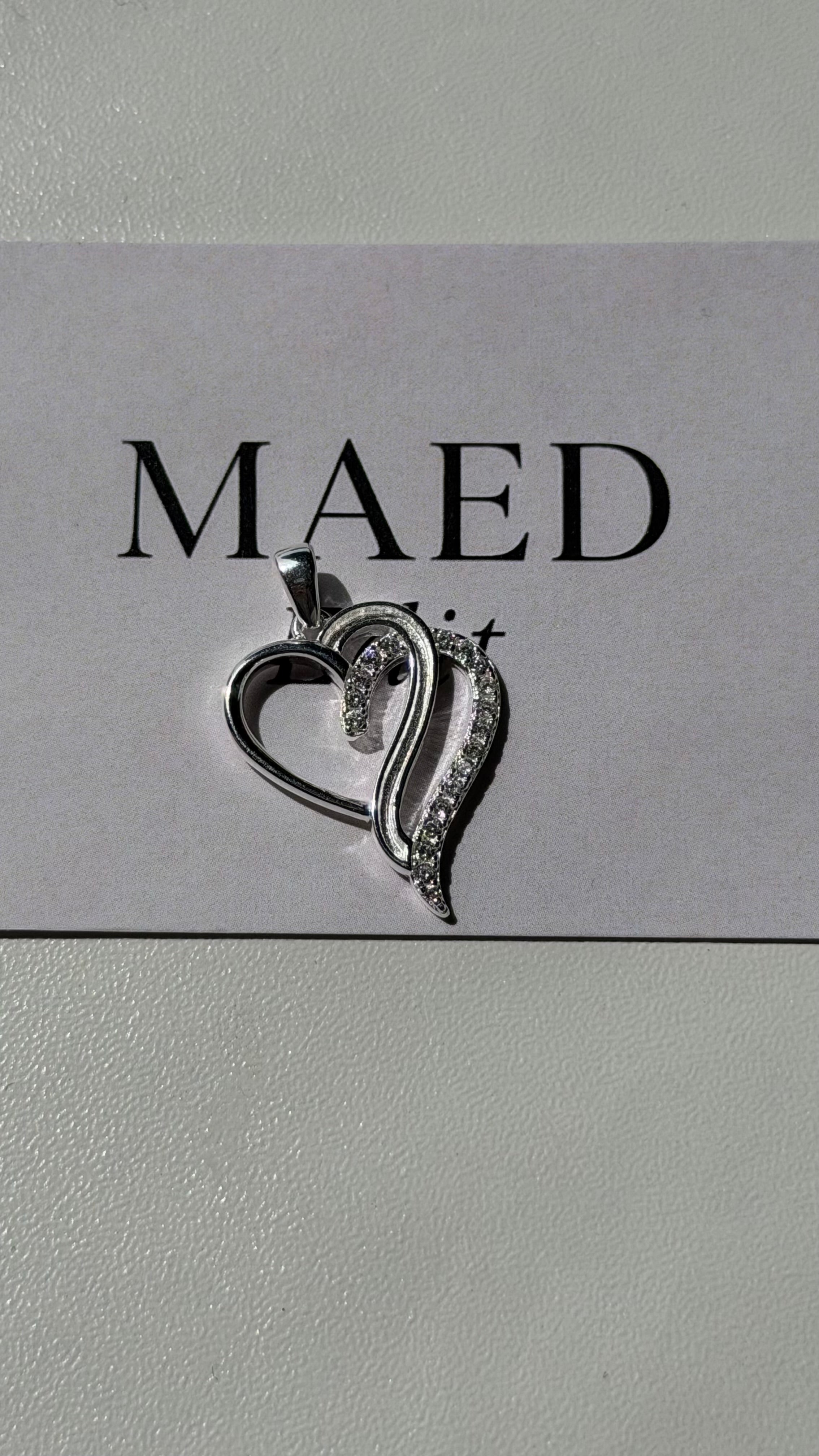 Double Heart Pendant necklace