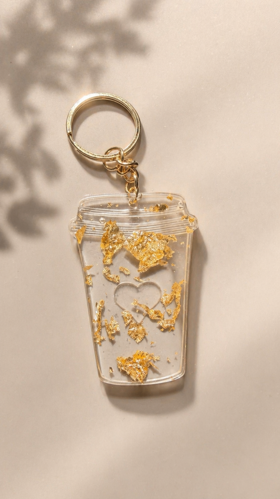 Coffee cup keyring